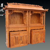 Double room Buddhist niches cabinet Cabinet solid wood shrine Buddhist cabinet Cabinet solid wood shrine Buddhist cabinet niches