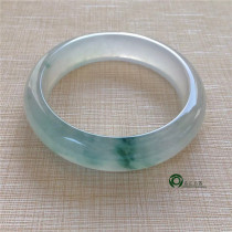 Ice species floating flower natural old pit A goods jade jade bracelet ring Jade jade raw stone bracelet with certificate KH004