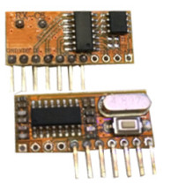 High frequency wireless superheterodyne receiving module RX-C6 fixed code learning code with decoding wireless receiver head 315m