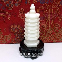 Seven-layer nine-layer thirteen-layer white marble Wenchang Tower stone carving ornaments Wangwen puzzle