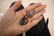 The Meow-Bridge Needle of the Witch-Halloween Witch Halloween Cap of European Western Antique Vintage Rhine