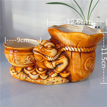 Creative new multi-meat flowerpot ceramic nostalgic conjoined retro double-mouth indoor home potted bonsai vase