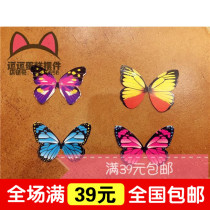 Cake baking card card card plug-in butterfly decoration colorful butterfly flag planting cake baking decoration