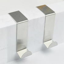 4 stainless steel door rear hook no trace adhesive hook door back creative nail-free coat hanger green clothes hook