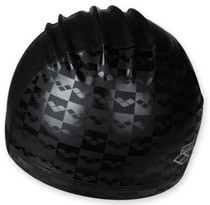 ARENA Arina black simple two-material swimming cap comfortable without Le head Korea * spot