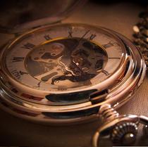 Overseas Shi Tuling Stuhrling Silver Couple Hollow Mechanical Pocket Watch 6053 33113 Watch