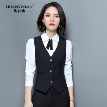 Vest Women set 2021 new formal wear womens vest two-piece spring and autumn overalls suit suit work clothes