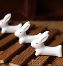  Super mini bunny chopstick holder props Shooting food accessories Photo props Photography props decoration background