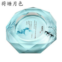 Crystal ashtray fashion creative personality gift large boutique European ashtray home practical