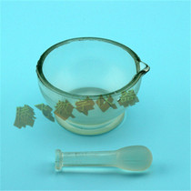 Thickened glass mortar 90mm with mortar rod Chinese medicine pounding medicine can grinder Chemical experimental equipment