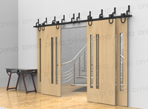 American indoor sliding door Barn door sliding door hanging rail