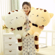Cute big face cat Garfield Lucky Cat doll Plush toy ragdoll to send girlfriend creative birthday gift