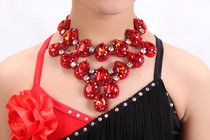 Zhuo Tiya Latin Dance Competition Necklace Accessories Adult Children National Standard Dance Neck Dance Performance Neck Decoration