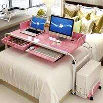 Computer desk adjustable lifting desk height bed cross bed lazy person movable double multi-purpose household