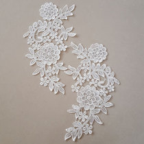 Water soluble lace side handmade DIY dress hem small flower wedding dress Wedding Dress Decoration Accessories Accessories Lace Water water Flowers to flowers