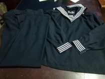 Trousers neutral mid-length spring polyester Tibetan youth Navy clothing seafarers clothing spring and autumn stage performance clothing