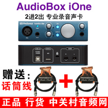PreSonus AudioBox iOne professional external independent recording sound card USB audio interface