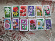 French foreign stamps stamp 2012 flower 12 full