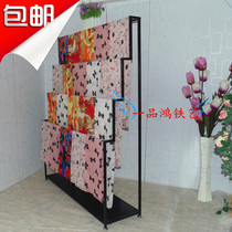 Wrought Trapezoidal Scarf Shelf Shelf Display Rack Floor Belt Wall Belt Wrape Rack Shawl Shoulders