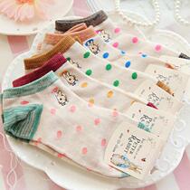 Special retro Polo Point Bar * rabbit cotton socks cotton socks socks womens boat Socks