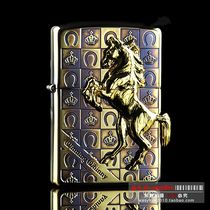 Special cabinet Original assembly ZIPPO windproof kerosene lighter WINNING WINNIE GD SMOKED GOLDEN HORSE