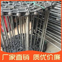 Can be customized River powder machine special 8mm solid wearing rib chain stainless steel chain rod type mesh belt supply