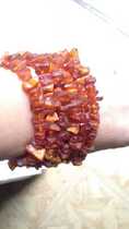  French Amber Rough Long Bracelet