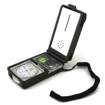  Multi-function Compass Ten-in-one North Compass Flintstone Thermometer Level Magnifying glass