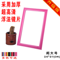 Desktop makeup mirror vanity mirror PU leather mirror portable mirror portable mirror portable folding mirror high definition oversized