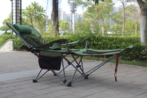 Single lunch break chair Fishing chair Sitting and lying dual-use folding chair Office lunch break recliner Portable beach bed