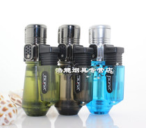  Creative lockable torch Mens torch lighter Portable windproof direct impact torch lighter Inflatable cigarette lighter