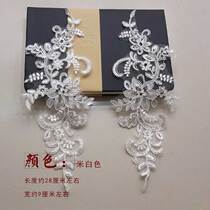 Wedding dress Embroidered Patch Flowers for floral handmade DIY bridal headwear Accessories Material Lace Lace Accessories