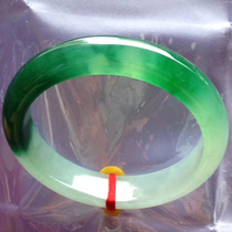 Natural Jade A goods Old Pit Ice seed green bracelet noble concubine jade bracelet ice species floating flower jade bracelet children with certificate