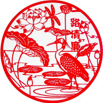 The explosive small large red incorruptible paper-cut window flower pure hand-engraved paper double-sided red rice paper all the way clean
