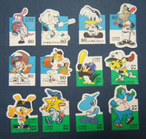 Japan Credit Stamps Japan Credit Japan Professional Baseball 50 Years 12 Fully