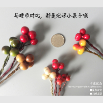 Photography props simulation fruit handmade Berry headwear bag decoration creative supplies Red Bean red fruit fruit