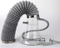 Smoke exhauster exhaust pipe assembly line special plastic smoking cover pipe socket exhaust pipe soldering smoke hood smoke exhaust pipe