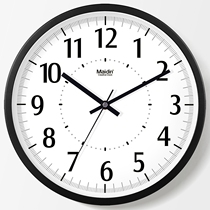 Madin clock clock and clock living room pastoral art creative clock mute fashion black and white digital quartz clock B574
