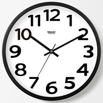 Medin living room wall clock clock clock bedroom mute wall clock Nordic creative hanging table simple perpetual calendar B030