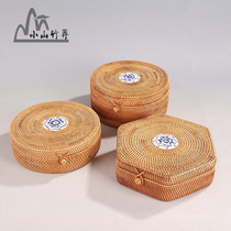Pure handmade Puer tea cake Vietnamese tea leaf pot tea barrel Tuo tea box loose tea jar deposit tea jar containing box