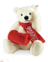 German Steiff Teddy Bear Coca-Cola Bear Limited 1000 Collector Edition Series 38cm