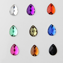Flat hand-stitched diamond Jewelry accessories 13*18 water drop hand-stitched diamond Shoes and clothing beauty material accessories Wedding diamond