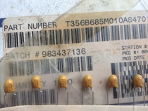 KEMET bile capacitor 10V 6 8UF