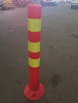 70CM plastic warning column elastic column steel pipe isolation pile guardrail traffic facilities reflective column anticollision