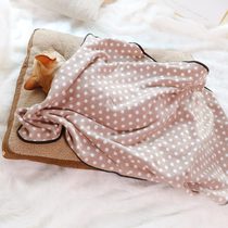 Pet blanket Four Seasons universal coral velvet sleeping blanket thickened warm dog quilt sleeping cat blanket