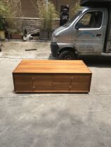 Myanmar teak Nordic style solid wood super coffee table