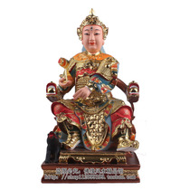 16-inch sitting Yang Jian sitting Erlang God religious Taoist statue resin FRP Dunhuang color K gold