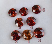 December birthstone natural red zircon bare stone High zircon ring surface Hyacinth fire color beautiful