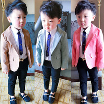 2 Mens treasure spring coat 5 children 6 boys casual suit Korean tide Wild 1-3 years old boys baby suit gentleman