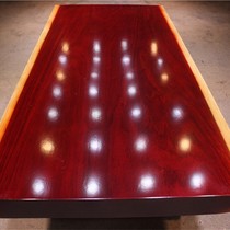 Size: 195 * 92 * 10 African red flowers pear large plate solid wood log tea table tea table tea plate spot desk